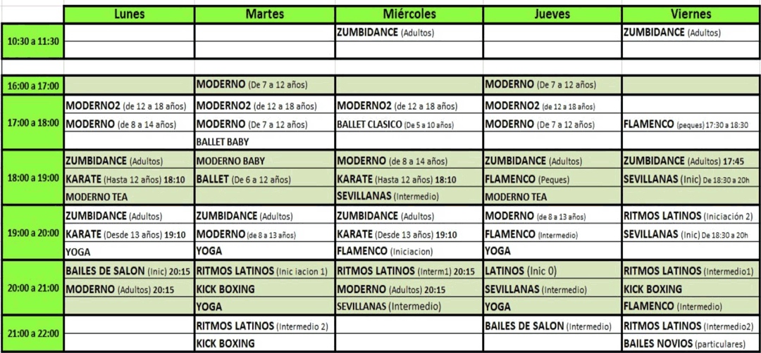 Horario-sept-2026_27 Famcity-Horario-sept-2026_27